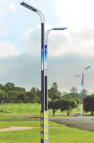 喀什LED市电路灯杆双臂智慧路灯城市主杆道乡村路灯市政工程亮化改造