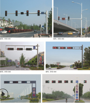 衢州交通标志牌信号灯杆电警监控L杆框架诱导屏红绿灯龙门架合杆共杆